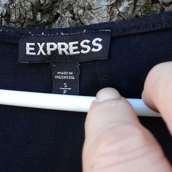 Express‎ Bling Leather Accent Sleeveless Mini Dress - Picture 4 of 8